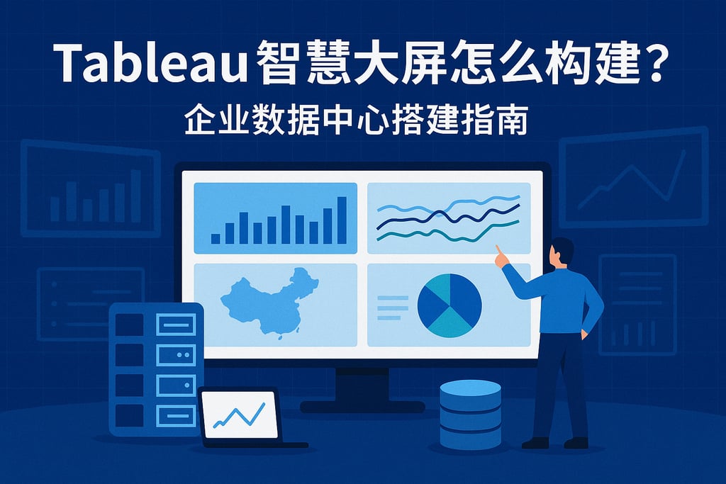 Tableau智慧大屏怎么构建？企业数据中心搭建指南