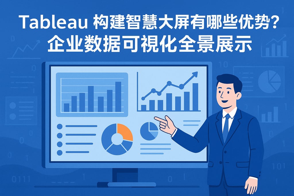 Tableau构建智慧大屏有哪些优势？企业数据可视化全景展示