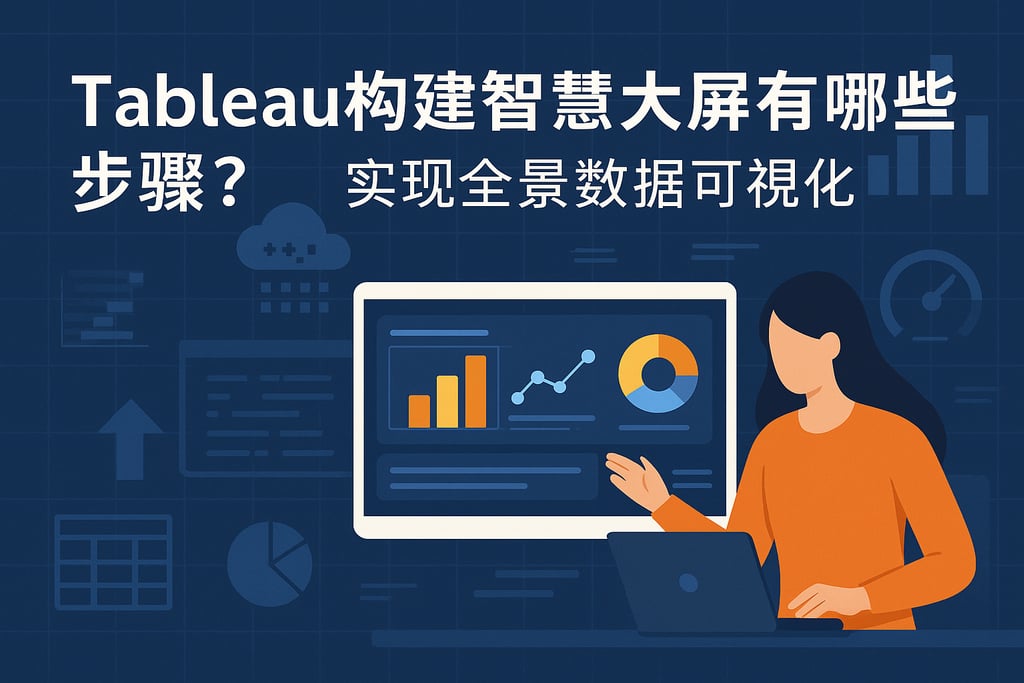 Tableau构建智慧大屏有哪些步骤？实现全景数据可视化