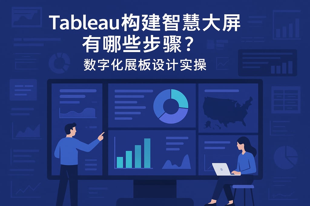 Tableau构建智慧大屏有哪些步骤？数字化展板设计实操