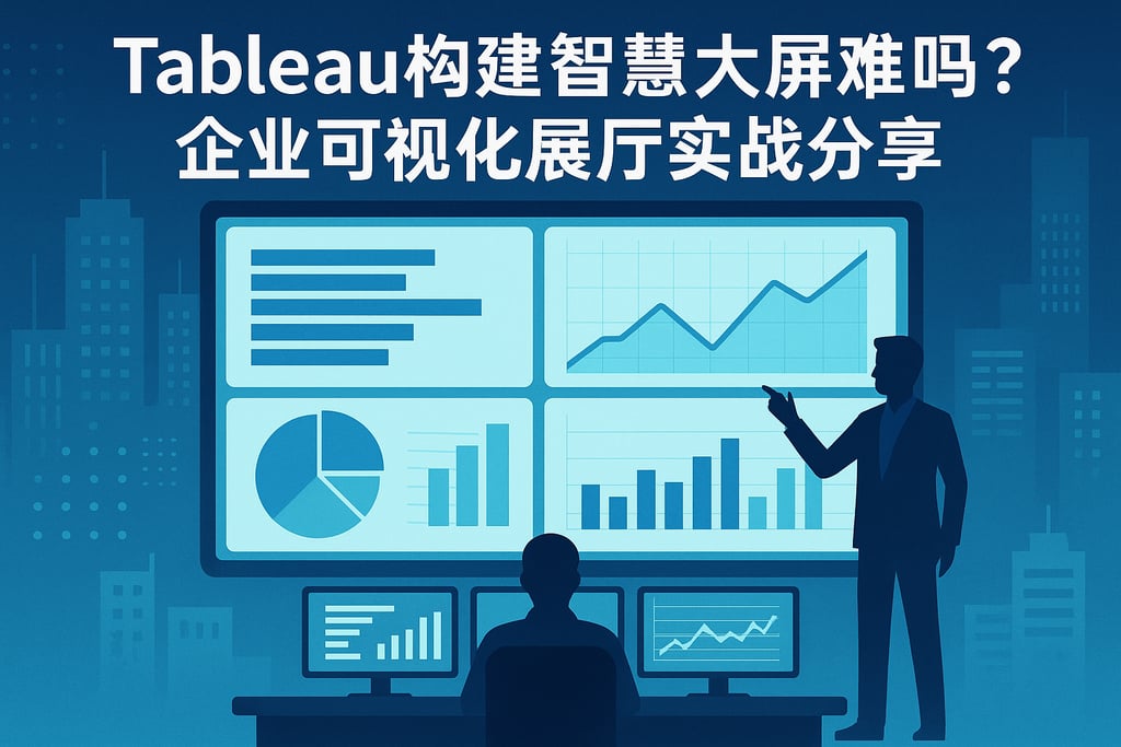 Tableau构建智慧大屏难吗？企业可视化展厅实战分享