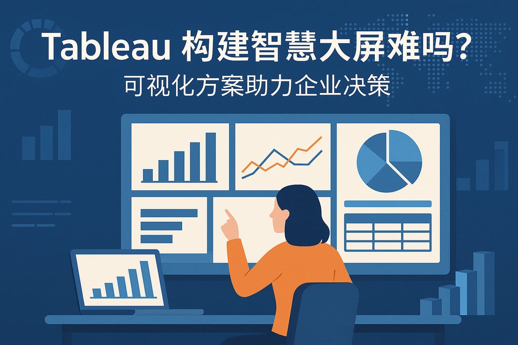 Tableau构建智慧大屏难吗？可视化方案助力企业决策