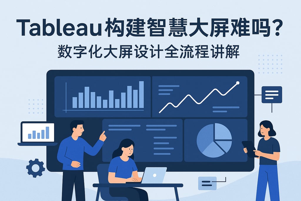 Tableau构建智慧大屏难吗？数字化大屏设计全流程讲解