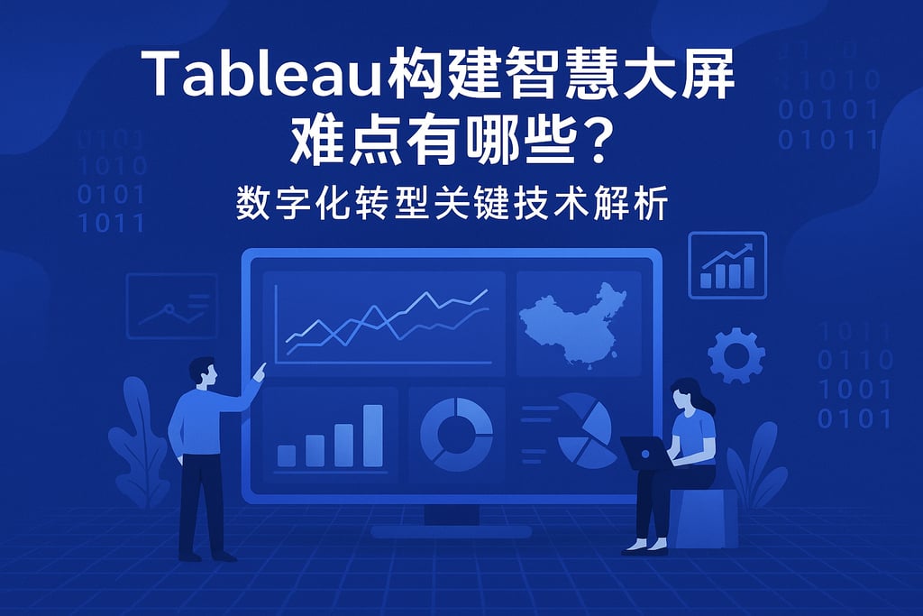 Tableau构建智慧大屏难点有哪些？数字化转型关键技术解析