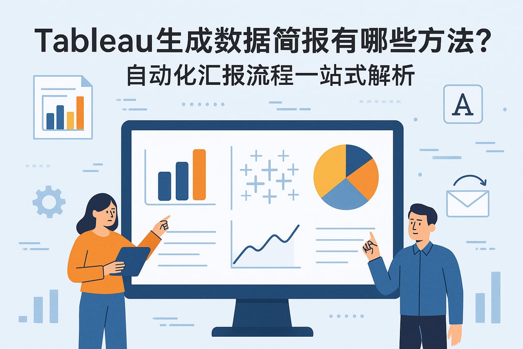 Tableau生成数据简报有哪些方法？自动化汇报流程一站式解析