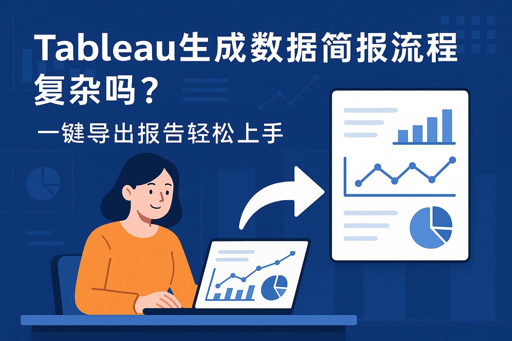 Tableau生成数据简报流程复杂吗？一键导出报告轻松上手