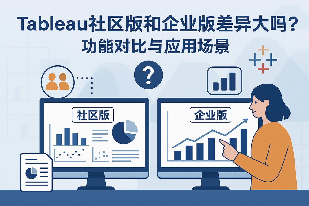 Tableau社区版和企业版差异大吗？功能对比与应用场景