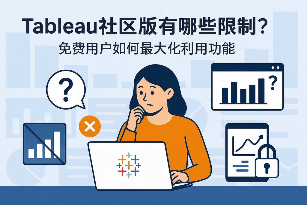 Tableau社区版有哪些限制？免费用户如何最大化利用功能