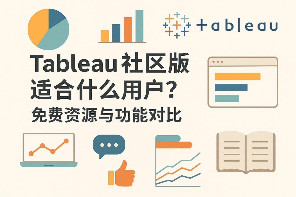 Tableau社区版适合什么用户？免费资源与功能对比