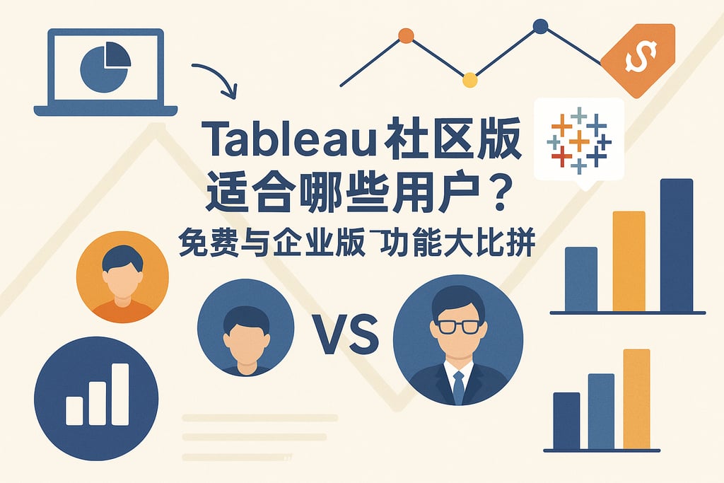 Tableau社区版适合哪些用户？免费与企业版功能大比拼