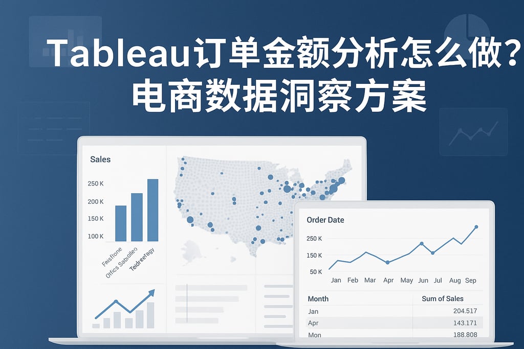 Tableau订单金额分析怎么做？电商数据洞察方案