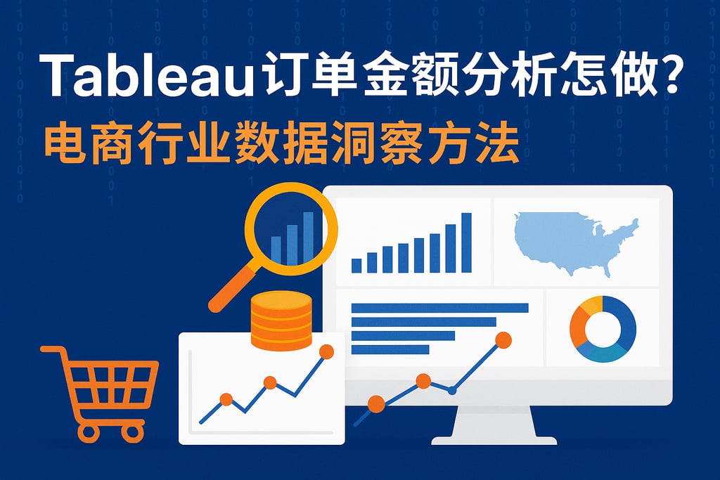Tableau订单金额分析怎么做？电商行业数据洞察方法