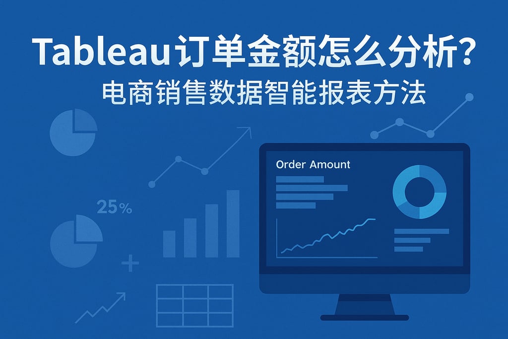 Tableau订单金额怎么分析？电商销售数据智能报表方法
