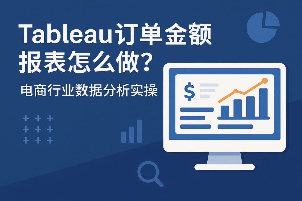 Tableau订单金额报表怎么做？电商行业数据分析实操