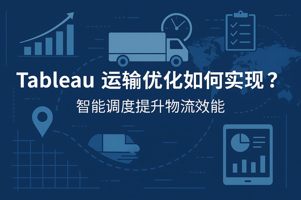 Tableau运输优化如何实现？智能调度提升物流效能
