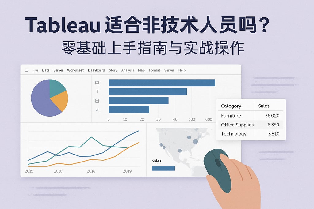 Tableau适合非技术人员吗？零基础上手指南与实战操作