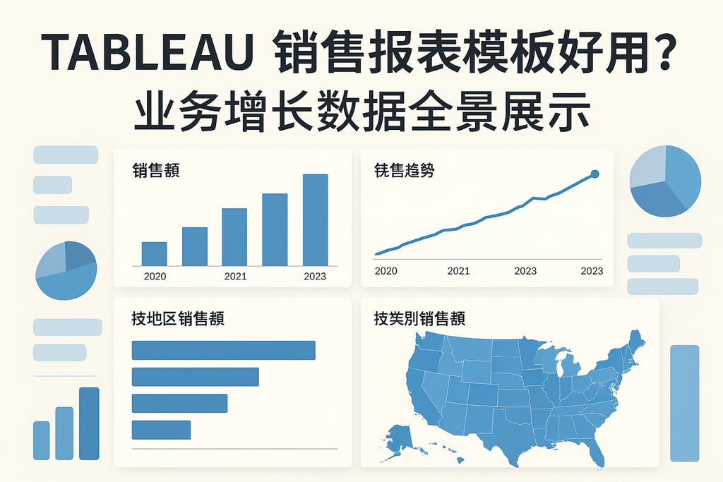 Tableau销售报表模板好用吗？业务增长数据全景展示