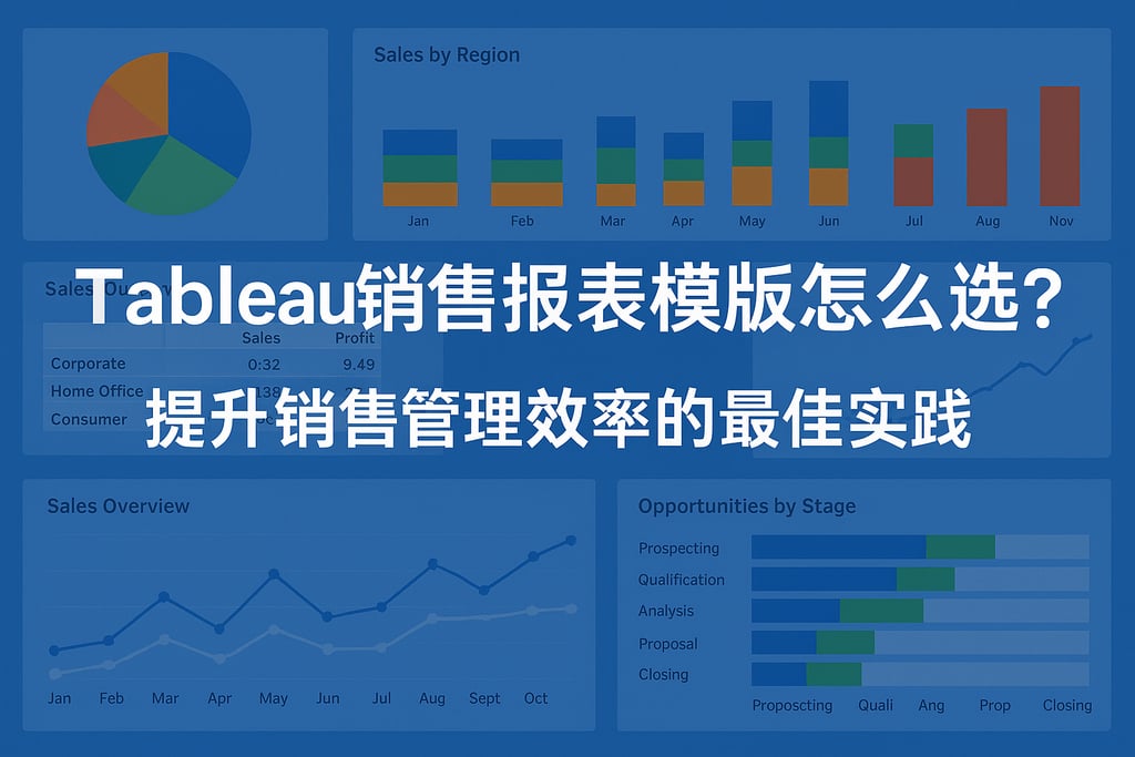 Tableau销售报表模板怎么选？提升销售管理效率的最佳实践