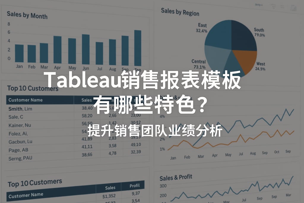 Tableau销售报表模板有哪些特色？提升销售团队业绩分析。