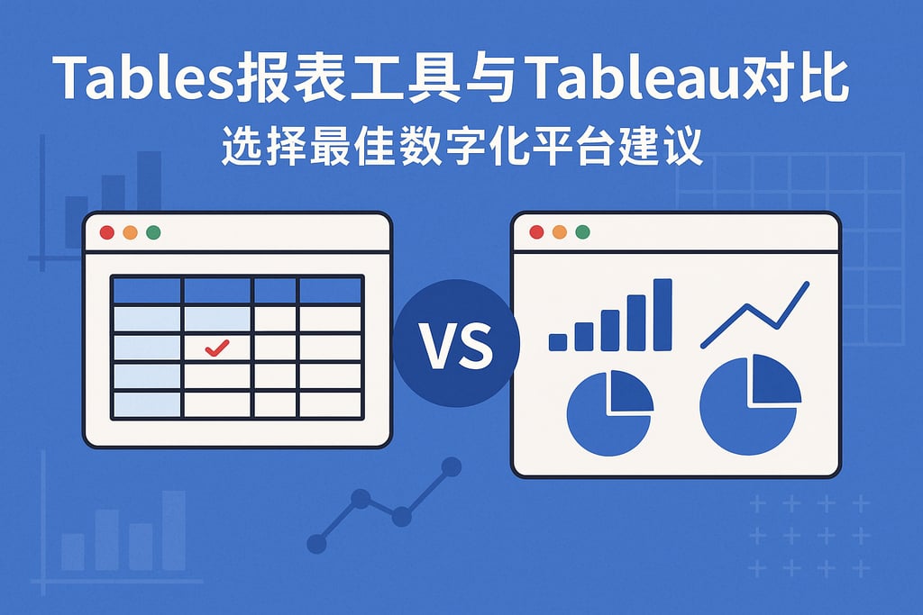 Tables报表工具与Tableau对比如何？选择最佳数字化平台建议