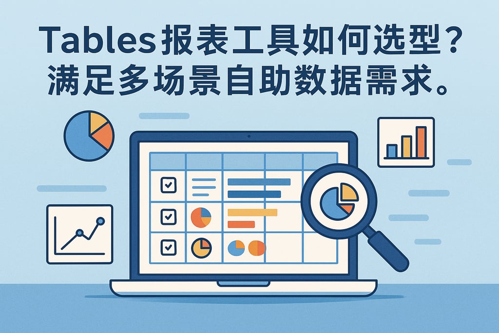 Tables报表工具如何选型？满足多场景自助数据需求。