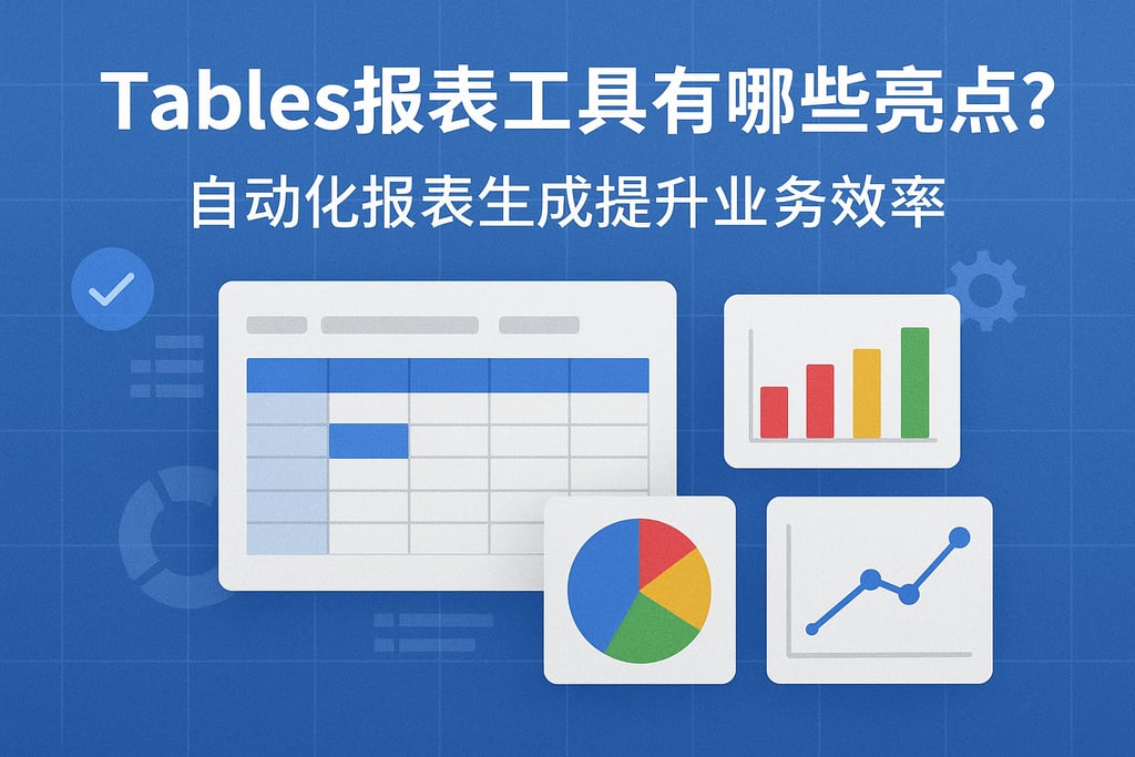Tables报表工具有哪些亮点？自动化报表生成提升业务效率
