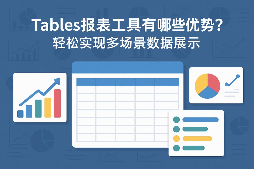 Tables报表工具有哪些优势？轻松实现多场景数据展示