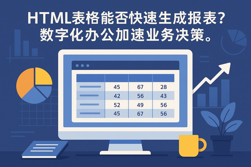 htmltable能否快速生成报表？数字化办公加速业务决策。