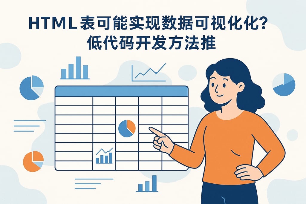 htmltable能实现哪些数据可视化？低代码开发方式推荐