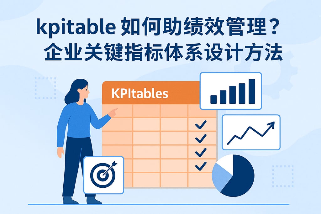 kpitables如何助力绩效管理？企业关键指标体系设计方法