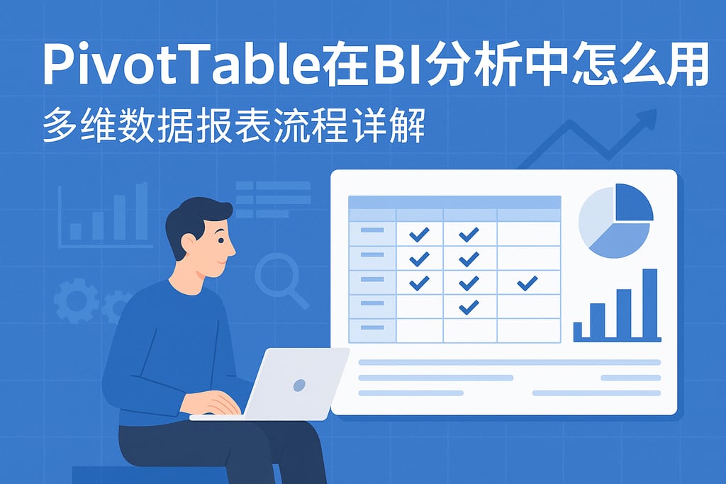 pivotable在BI分析中怎么用？多维数据报表流程详解