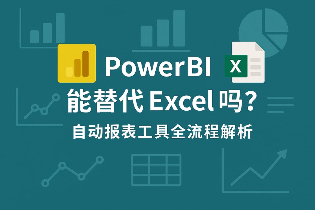 powerbi能替代Excel吗？自动报表工具全流程解析