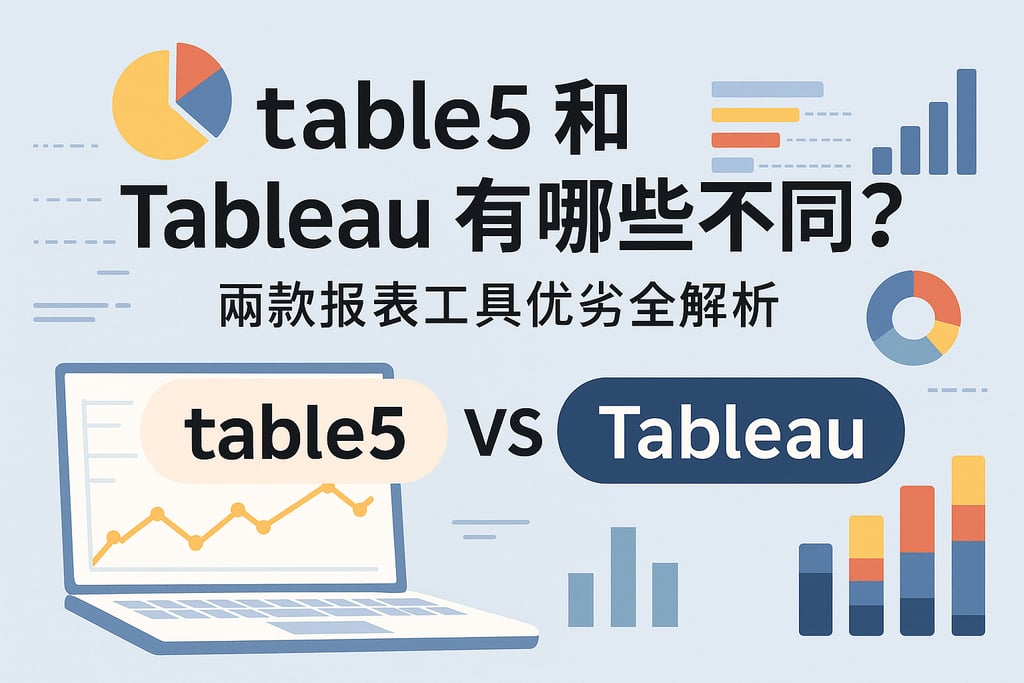 table5和Tableau有哪些不同？两款报表工具优劣全解析