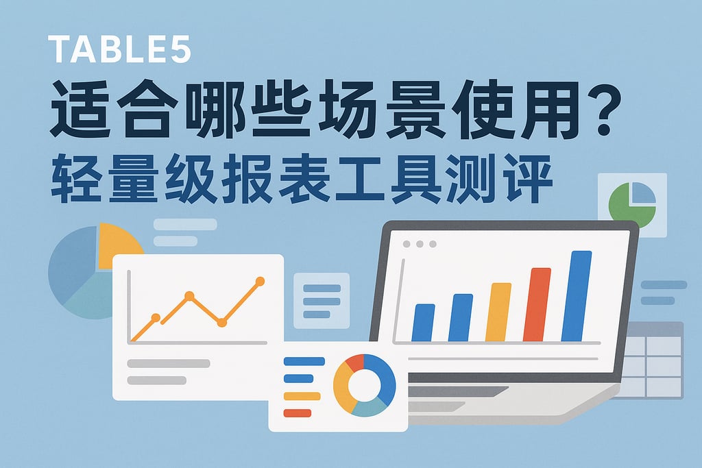 table5适合哪些场景使用？轻量级报表工具测评
