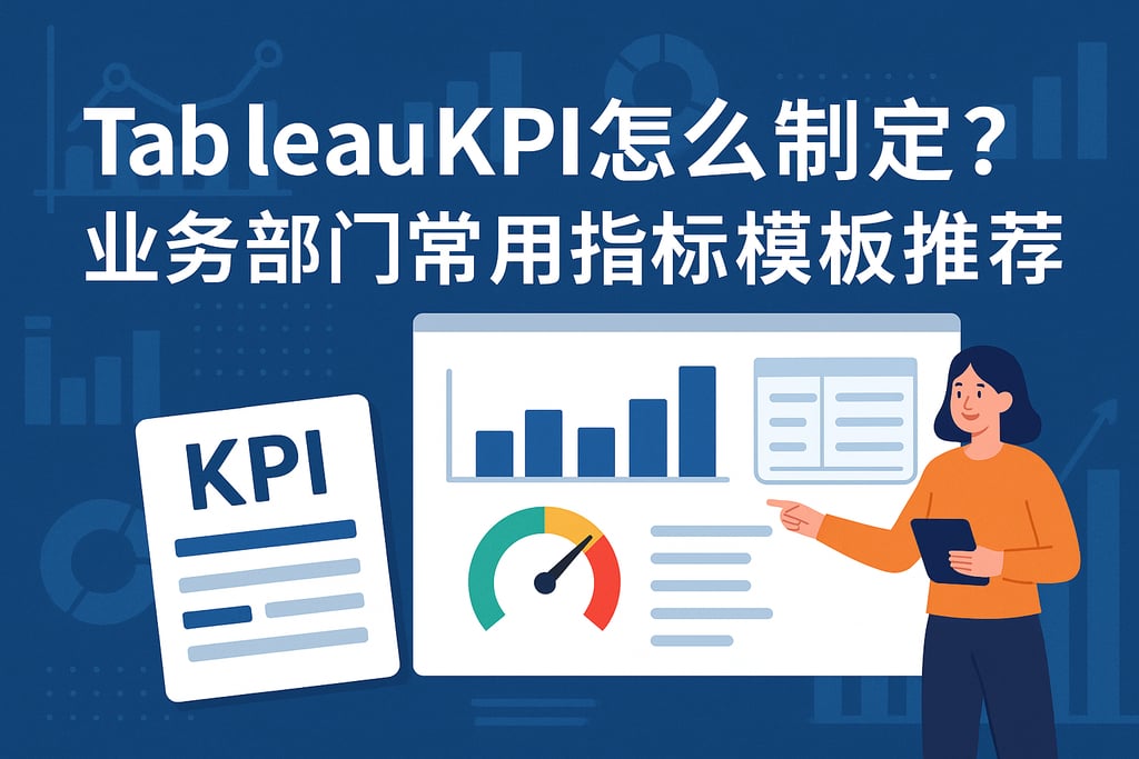 tableaukpi怎么制定？业务部门常用指标模板推荐