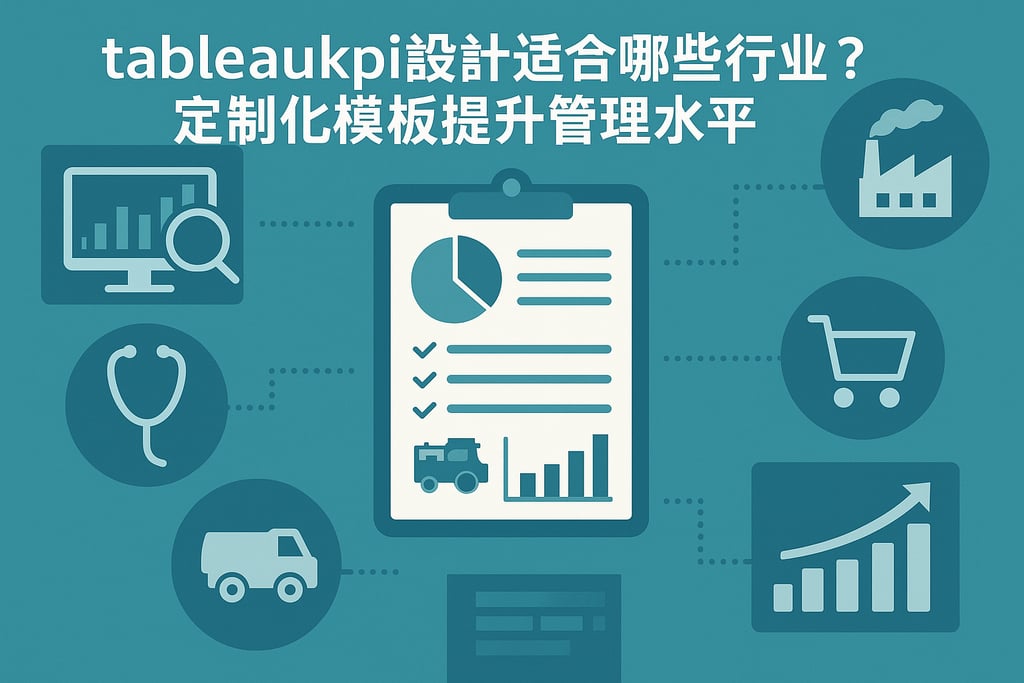 tableaukpi设计适合哪些行业？定制化模板提升管理水平。