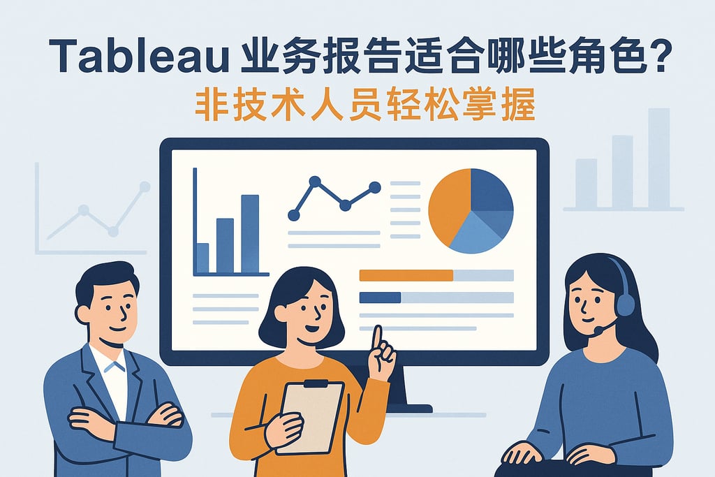 tableau业务报告适合哪些角色？非技术人员轻松掌握。