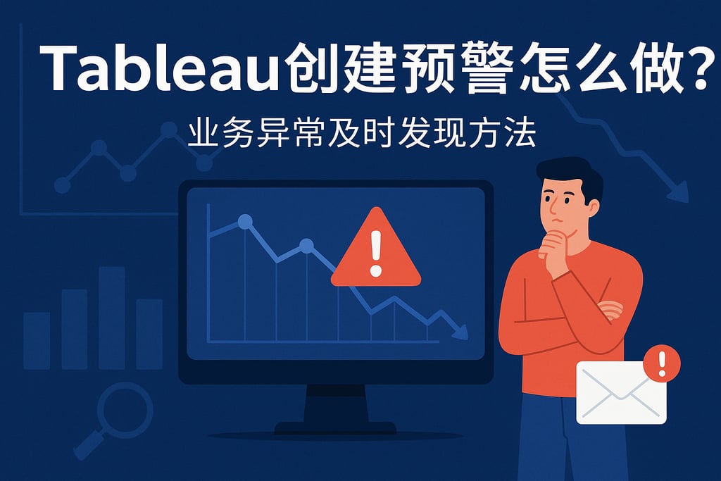 tableau创建预警怎么做？业务异常及时发现方法