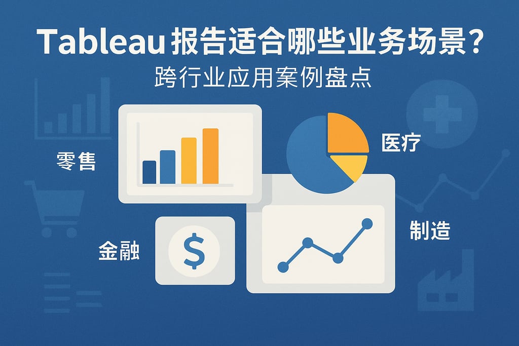 tableau报告适合哪些业务场景？跨行业应用案例盘点。