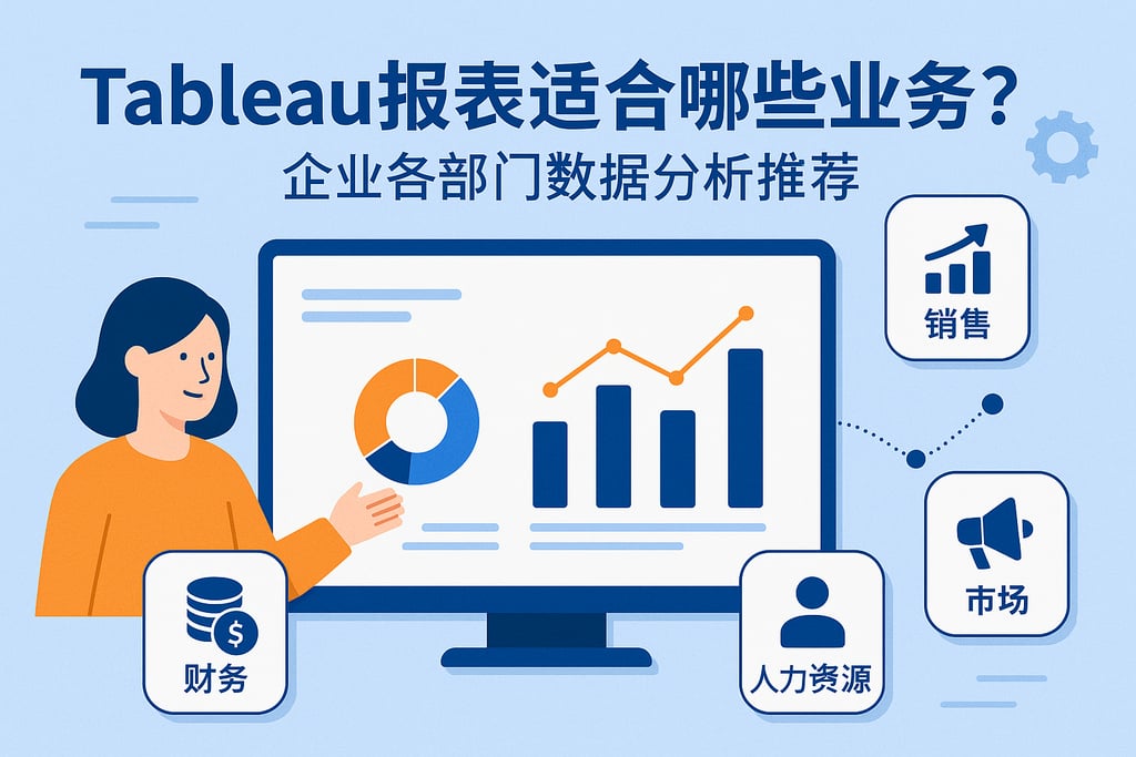 tableau报表适合哪些业务？企业各部门数据分析推荐
