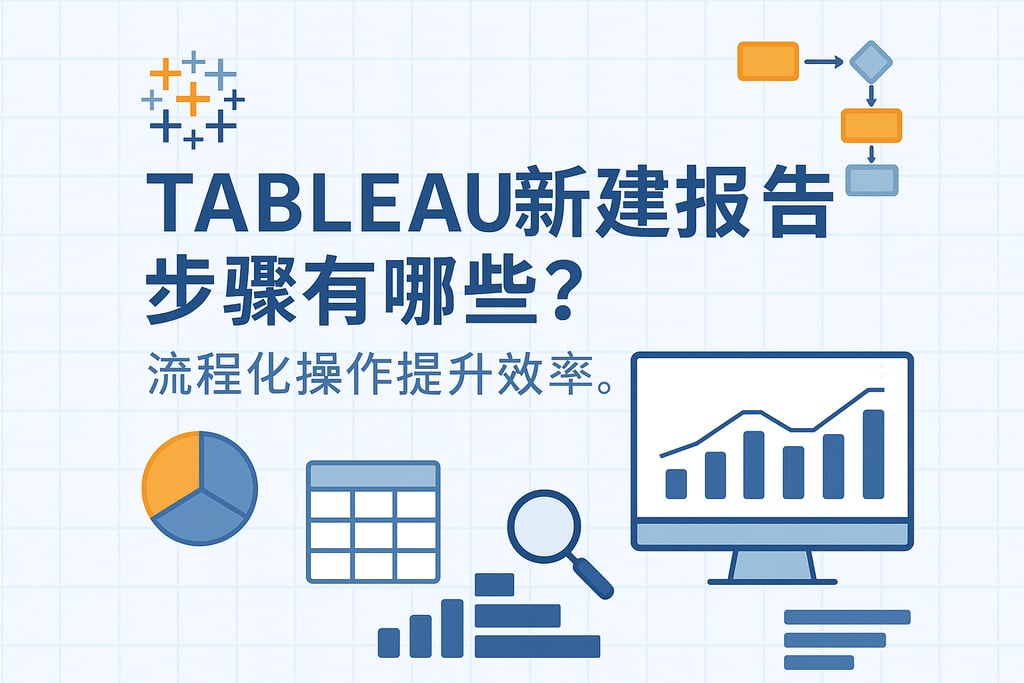 tableau新建报告步骤有哪些？流程化操作提升效率。