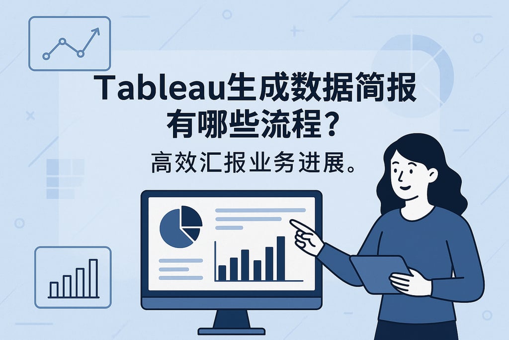 tableau生成数据简报有哪些流程？高效汇报业务进展。