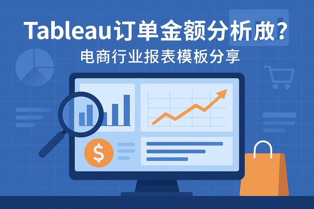 tableau订单金额分析怎么做？电商行业报表模板分享