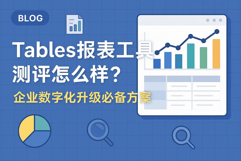 tables报表工具测评怎么样？企业数字化升级必备方案。