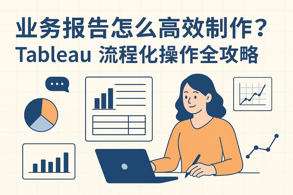 业务报告怎么高效制作？Tableau流程化操作全攻略
