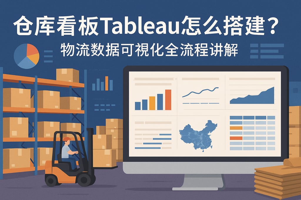 仓库看板Tableau怎么搭建？物流数据可视化全流程讲解