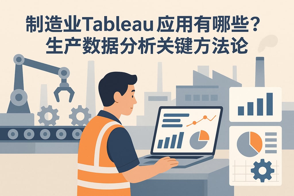 制造业Tableau应用有哪些？生产数据分析关键方法论