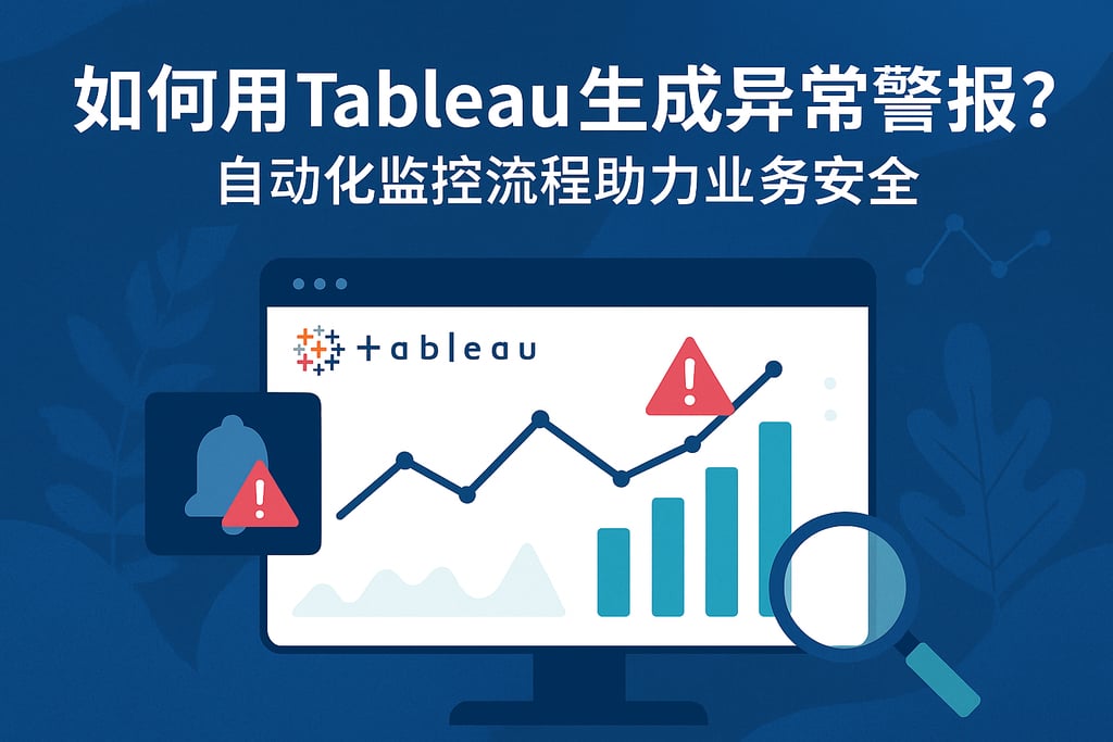 如何用Tableau生成异常警报？自动化监控流程助力业务安全