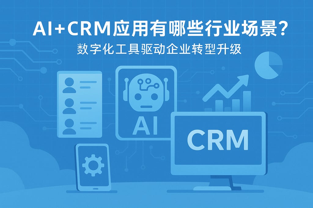 AI+CRM应用有哪些行业场景？数字化工具驱动企业转型升级