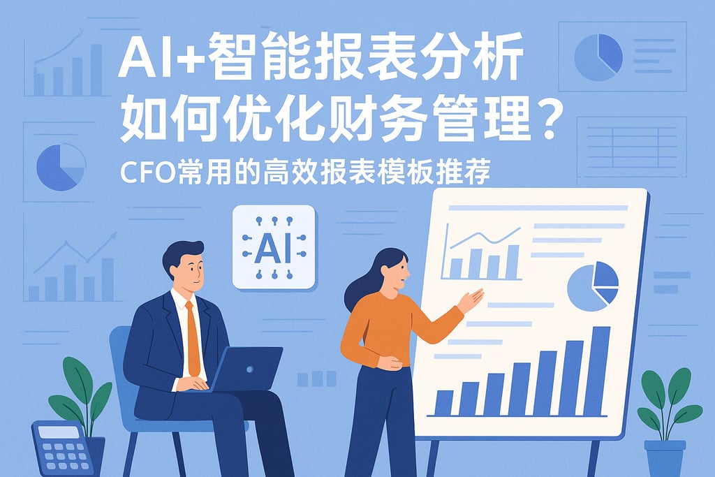 AI+智能报表分析如何优化财务管理？CFO常用的高效报表模板推荐